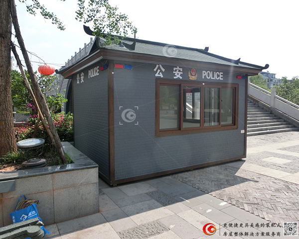 金属雕花板岗亭5