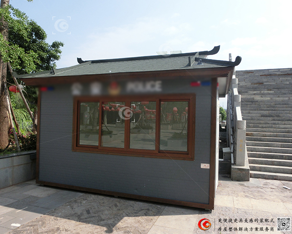 金属雕花板岗亭5